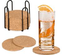 Base de corcho con soporte, juego de 16 unidades, marca relaxdays