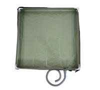 Base de ducha plegable, bandeja de ducha impermeable para acampar al aire | Lavabo de ducha portátil de tela Oxford con tubo de drenaje de 80 cm para camping, viajes en caravana, baño de mascotas