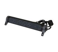 LEGRAND Regleta de enchufes con protección contra sobretensión, con Interruptor, Base múltiple con 4 Tomas de Corriente, Cable de 1,5 m, Color Negro/Gris Oscuro 694511