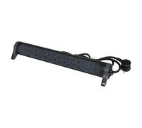 LEGRAND Regleta de enchufes con protección contra sobretensión, con Interruptor, Base múltiple con 6 Tomas de Corriente, Cable de 1,5 m, Color Negro/Gris Oscuro 694513
