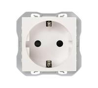 Base de enchufe schuko 16A 250 V~ con sistema de embornamiento a tornillo blanco mate Simon 270