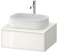 Base de lavabo de consola Duravit Zencha, 650x550x281mm, 1 recorte en el centro, ZE48200, ZE4810064840000, Color: Frontal: blanco (cristal)/carcasa: blanco supermatt
