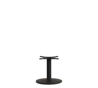 Base de mesa auxiliar Esilda con base redonda de acero con acabado pintado.