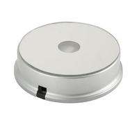 Base de Pantalla de Luz LED, Soporte de Pantalla de Luz LED Base de Soporte de Pantalla de Cristal de Luz LED Colorida para Cristales, Arte en Vidrio y Decoración del Hogar (Redondo, espejo, 2 luces,