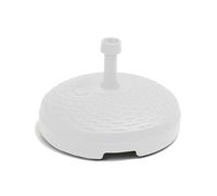 Base De Parasol 20 L Color: Blanco Ø45x15cm Ipae Progarden