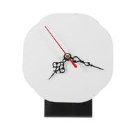 Base de Reloj Esfera de Madera Clara 6x5 Pulgadas para Pintar | Madera MDF Superficie Lisa y Grano Visible, Adhesiva para Pegatinas, Adecuado para Talleres y Proyectos Creativos