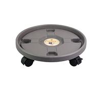Base de rodillos para plantas - Carro de rodillos para plantas redondas - Base de rodillos para plantas de interior y exterior para patio, maceta Yajimsa