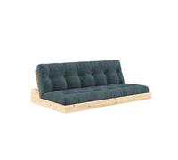 Base de sofá cama , pino lacado transparente/513 Azul pálido