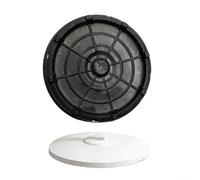 Base de ventilador de pie redonda, diseño ponderado estable antivuelco, repuesto con agujero de montaje de 1.5 pulgadas y fijación de tornillo, para la mayoría de ventiladores de suelo estándar para