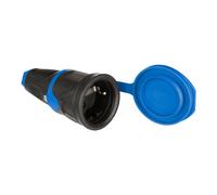 Base movil con tapa 2p+t 16a 250vcaucho color negrosolera 57