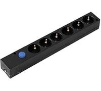 BASE MULTIFIX 6 TOMAS CON INTERRUPTOR NEGRO - BM140308