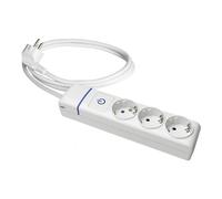 Base múltiple 3 tomas tl con interruptor luminoso. 1.5m de cable 80