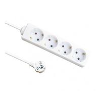 Base multiple 4 enchufes cable 3m 3gx1,5mm cobre 3500w max
