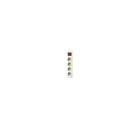 Base multiple 4 enchufes interruptor cable 1,5m color negro