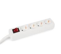 Perel EB4S G 4 - Dispensador de enchufes con interruptor