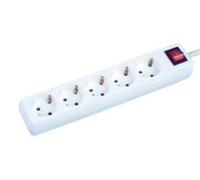 Base múltiple 5 tomas con interruptor luminoso 36.227 electro dh 8430