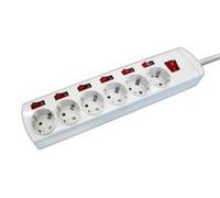 Base multiple 6 enchufes 7 interruptores cable 1,5m