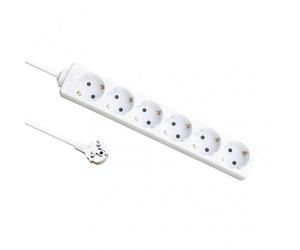 Base múltiple 6 enchufes con cable 1,5m 3gx1,5mm cobre 3500w máxima