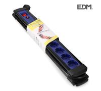 Base multiple 8 tomas con protector+interruptor 3 mts.