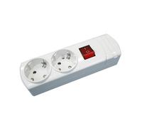 Base múltiple con interruptor de 2 tomas sin cable 36.097/sc electro