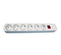 Base múltiple con interruptor de 6 tomas 16a/250v con cable electro d