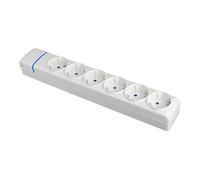 Base múltiple de 6 tomas 2p+t, 16a 250v. 8006p solera