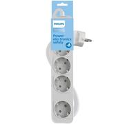 Base multiple philips 4 tomas con interruptor 1.5m - blanco chp2144w/1