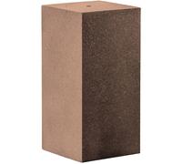 Base para fuente de jardín, diseño torre, terracota, 39x39x68 cm