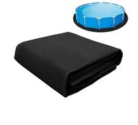 Base Para Piscina Elevada De Exterior Esterilla De Natación Para Suelo | almohadilla piscina circular gruesa y reforzada Para Césped Patio Jardín Suelo Al Aire Libre Previene Perforaciones En Tari