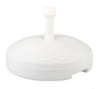 Base para Sombrilla Circular Ajustable 19-33 Mm, 45x45x30 Cm, Blanco