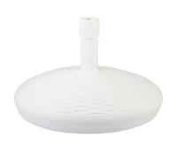 Aktive - Base para sombrilla, base de sombrilla Ø58x35 cm, pie de sombrilla, blanco o negro, material polietileno alta densidad, ajustable a mástiles de Ø25/48 mm, resistente a la intemperie, rellenab