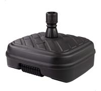 Base para Sombrilla Cuadrada de Poliresina para Mástiles 33-48 Mm, 56x56x40 Cm, Antracita