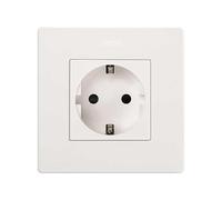 Base Schuko con embornamiento rápido y conexión rápida, perfecta para instalaciones eléctricas eficientes y seguras. Ideal para uso en diversas aplicaciones.