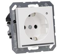 Base Schuko Con Iluminacion Led blanco Alpinio
