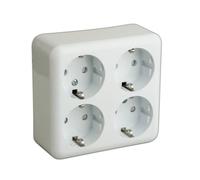 Base schuko de 4 tomas 16a/250v~ electro dh 36.470/4b/b 8430552106981