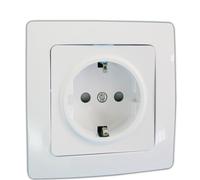 Base schuko empotrable electro dh 36.535/b/b, color blanco, 8430552137