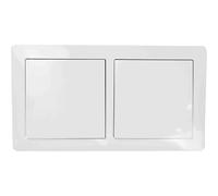 Base schuko empotrar y interruptor simple serie clasica color blanco 16A/250V
