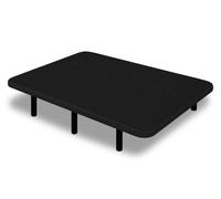 Base tapizada 150 x 200 cm negro - patas 35 cm - tejido 3d antideslizante - estructura resistente - 100% transpirable