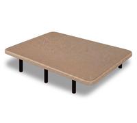 Base tapizada 90 x 200 cm beige - patas 25 cm - tejido 3d antideslizante - estructura resistente - 100% transpirable
