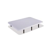 Base tapizada blanca 120 x 190 cm, dreamnite, tejido 3d antideslizante, estructura 30x40mm, 5 barras transversales, con patas 40cm