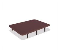 Base tapizada choco 100 x 200 cm, dreamnite, tejido 3d antideslizante, estructura 30x40mm, 5 barras transversales, con patas 25cm
