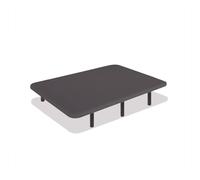 Base tapizada gris 135 x 200 cm, dreamnite, tejido 3d antideslizante, estructura 30x40mm, 5 barras transversales, con patas 35cm
