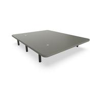 Base tapizada nalui 135x190 de acero con patas de altura 25cm y 5 barras transversales, tejido 3d | fabricado en españa