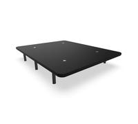 Base tapizada nalui 200x200 de acero con patas de altura 25cm y 5 barras transversales, tejido 3d | fabricado en españa