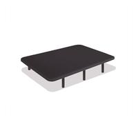Base tapizada negra 105 x 200 cm, dreamnite, tejido 3d antideslizante, estructura 30x40mm, 5 barras transversales, con patas 25cm