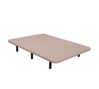Base tapizada para dormitorio 3d estilo contemporáneo en color beige con 5 refuerzos trasversales 135x190 cm (con 6 patas)