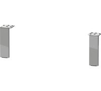 Base universal Duravit, cromada, 2 piezas, 44x65 mm, UV999300000