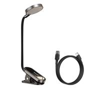 Baseus Home Comfort Reading Mini Clip Lamp + Charing Cable, 400 mAh, 4000K, 3W Dark Gray (DGRAD-0G)