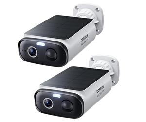 Baseus Security S1 Lite Cámara de Seguridad para Exteriores, batería Solar, Wi-Fi, Resistente a la Intemperie IP67, cámara de vigilancia, inalámbrica, Exterior, 2K 135°, visión Nocturna en Color, sin