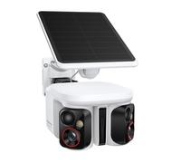 Baseus Security X1 Pro Cámara de Vigilancia Exterior - Doble Seguimiento IA, vigilancia 300°, visión Nocturna, cámara Solar inalámbrica a batería con detección IA, Patrulla automática, hasta 512 GB